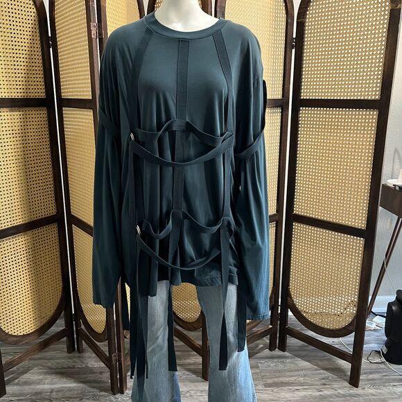 Marc by Marc Jacobs Strappy Long Sleeve Shirt L - Picture 8 of 8